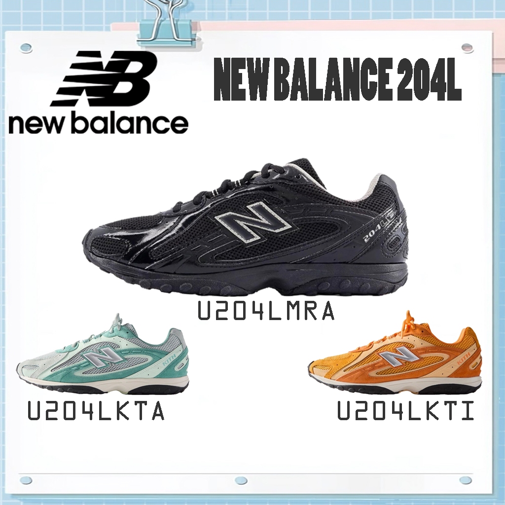 ของแท้รับประกัน 100 %New Balance 204L U204LMRA/U204LKTA/U204LKTI รองเท้าผ้าใบพื้นบาง