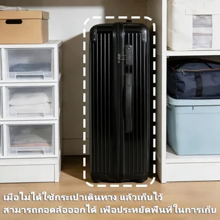 BoldEdge กระเป๋าเดินทาง 14/20/24นิ้ว รุ่นซิปล็อครหัสได้ วัสดุABS+PC จุขนาดใหญ่ น้ำหนักเบา 8ล้อคู่360องศา Luggage
