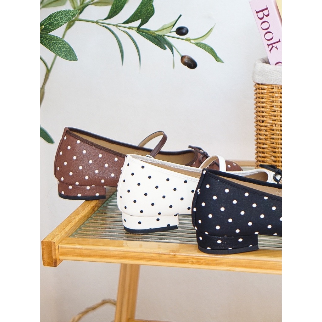MILKMEshoes รองเท้าคัทชูแมรี่เจน รุ่น POLKA งานน่ารักมาก ใส่นุ่ม หนังนิ่ม เดินสบาย ใส่ได้ทุกวัน (A140) - รูปที่ 3
