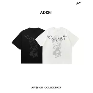 (🔥จัดส่งด่วน 1-3 วัน!) 22wrldwidee รวมเสื้อยืดครอปทรง Boxy LOV(S)ER ลายสกรีนแน่นๆ (AD133-AD139)