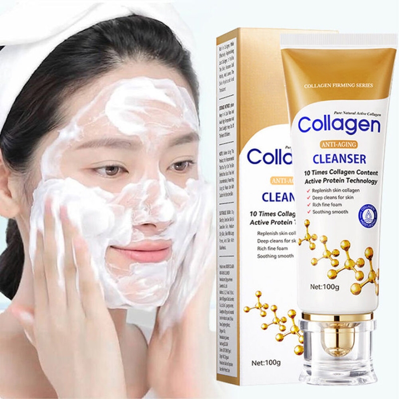 SADOER COLLAGEN CLEANSER คลีนเซอร์ ทำความสะอาดผิวหน้า   100g. กล่องขาวทอง