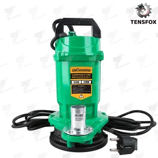 Tensfox ปั๊มแช่ 1 นิ้ว ปั๊มน้ำ ปั๊มแช่ไฟฟ้า ปั๊มจุ่ม 0.5HP 450W มอเตอร์ทองแดงแท้ 100% สายไฟ 3 เมตร Submersible Pump