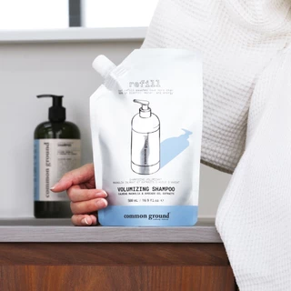 Common Ground Volumizing Shampoo Refill แชมพู Avocado Oil Extracts อ่อนโยน ลดผมมัน แก้ผมเสีย 500mL