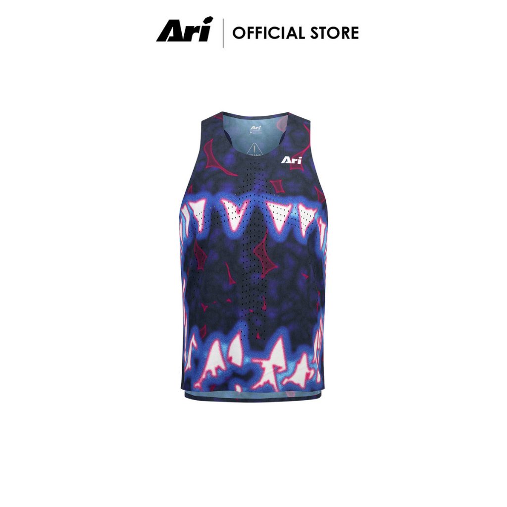 ARI ELITE SHARK ATTACK ULTRALIGHT RUNNING TANK - NAVY (AAP3156-03) เสื้อวิ่งแขนกุด ELITE SHARK ATTAC