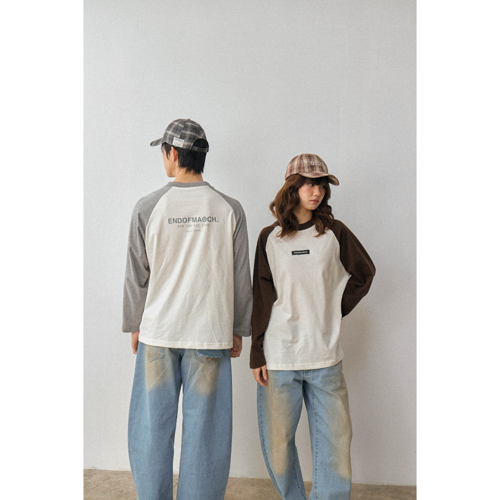 ENDOFMARCH | RAGLAN LONG SLEEVES TEE เสื้อยืดแขนยาว oversized