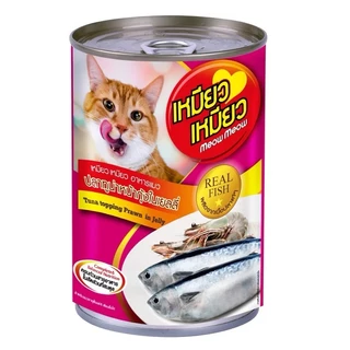 [1 กระป๋อง ] Meow Meow เหมียว เหมียว อาหารเปียกกระป๋อง 400g
