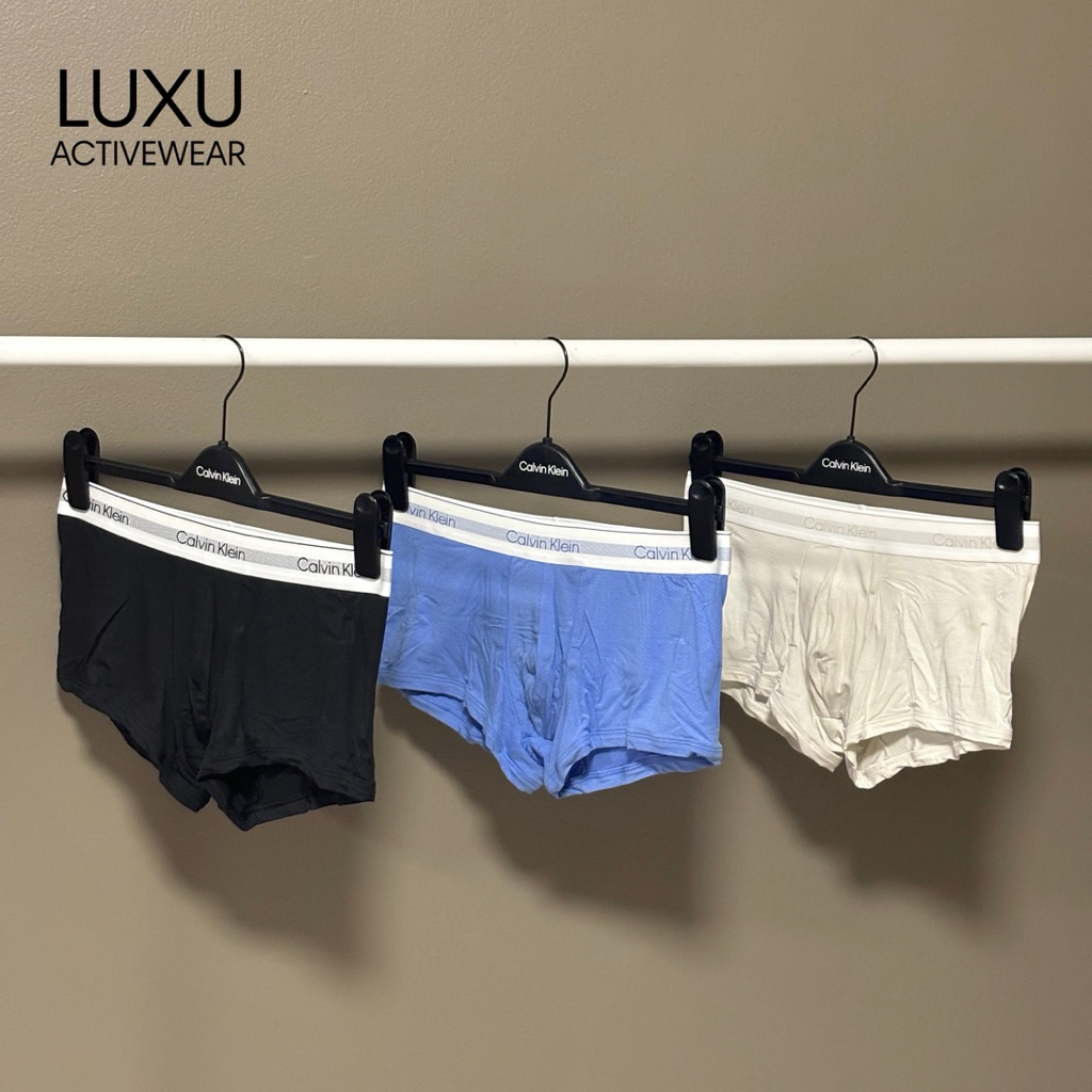 (พร้อมส่ง) CALVIN KLEIN  กางเกงในชาย Modern Air 3-Pack Low Rise Trunk ของแท้ 100%