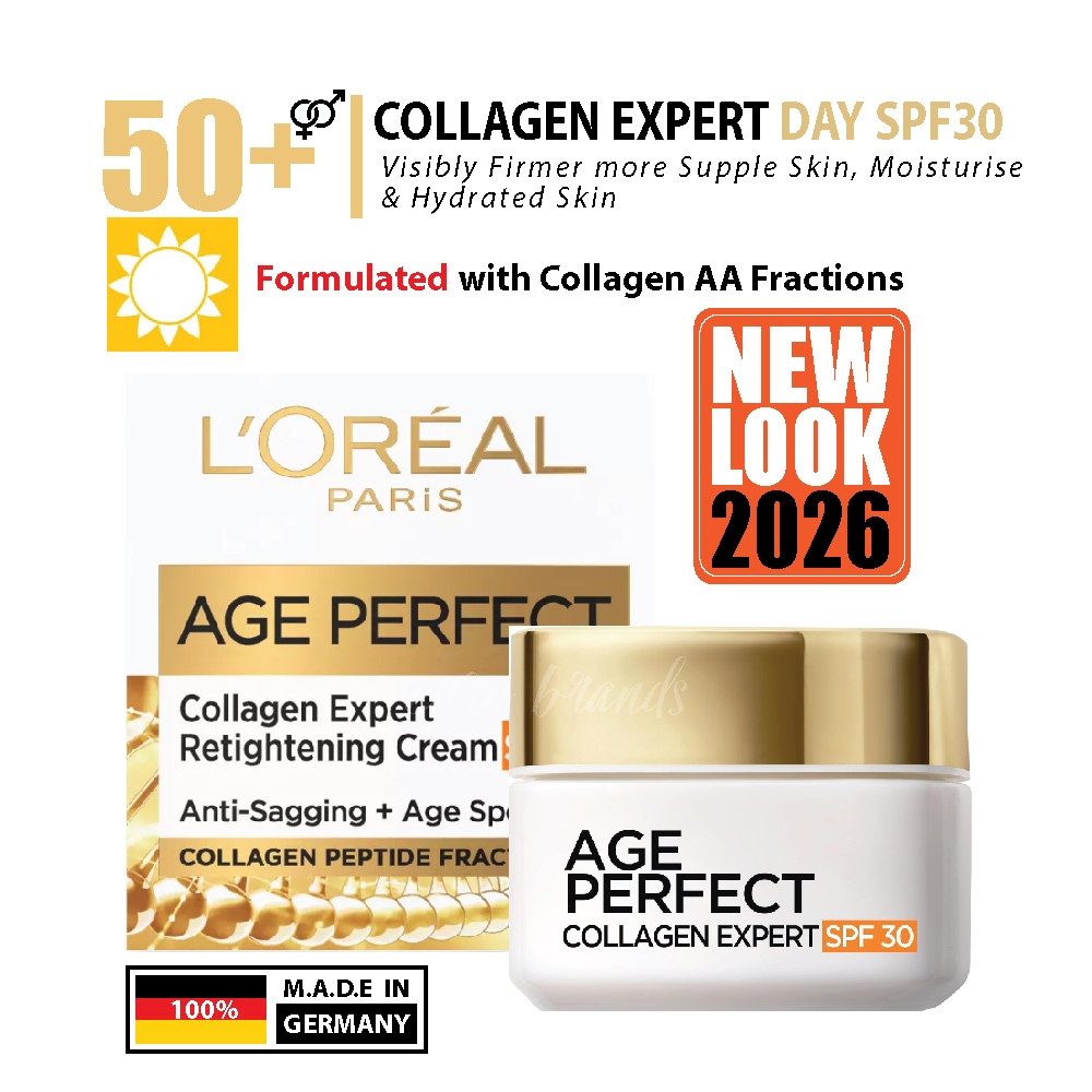 Exp.2028 L'Oreal Age Perfect Collagen Expert Series ครีมบำรุงคอลลาเจนกระชับผิววัย 50+ ผลิตในเยอรมัน