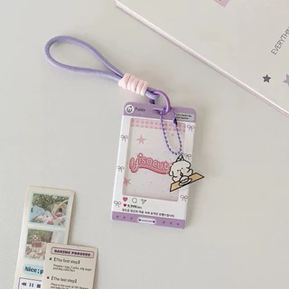 ที่ใส่บัตรมีพวงกุญแจ มีเชือก สีพาสเทล น่ารักๆ ที่ใส่บัตรแรบบิท บัตร mrt bts บัตรเครดิต ที่ใส่คีย์การ์ด ที่ใส่การ์ดศิลปิน