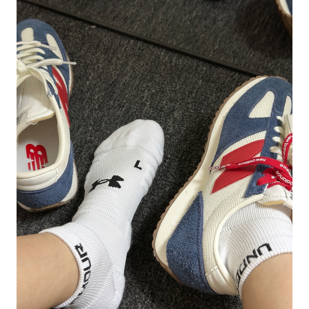 * ของแท้ 100% * New Balance NB 471 blue-red low sneakers U471AK - รูปที่ 7