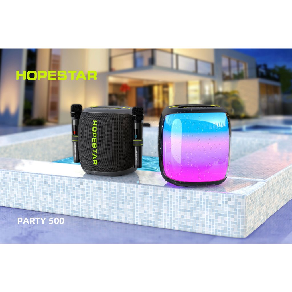 Hopestar PARTY 500 – ลำโพงบลูทูธปาร์ตี้ 100W พร้อมไมค์คู่ไร้สาย ของแท้ประกันศูนย์ไทย 1ปี