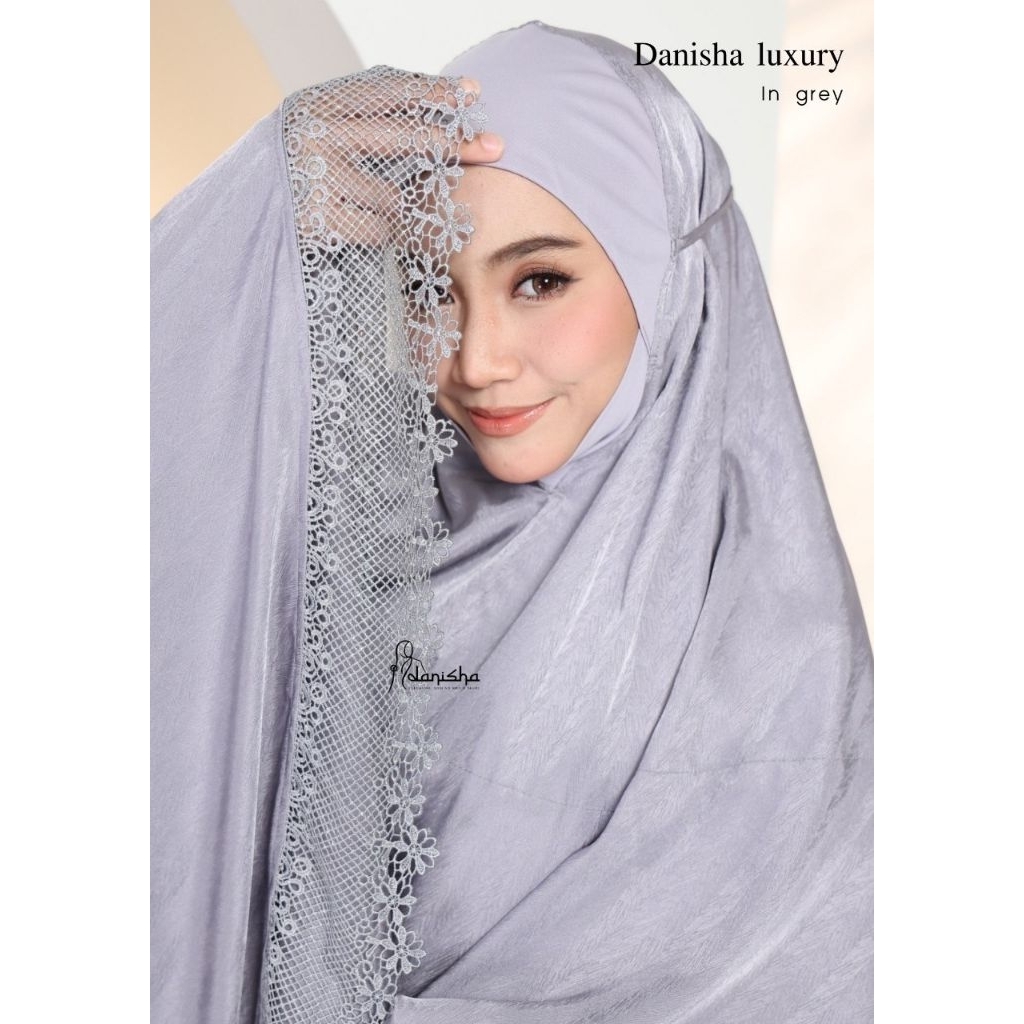 ชุดละหมาด Danisha Luxury collection เนื้อผ้าลายในตัว เพิ่มความหวานด้วยลูกไม้ งานเรียบหรู ดูแพง