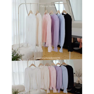 (C71)Heartmade-Cherry top🍒(สินค้าพรัอมส่ง)เสื้อสม๊อคช่วงตัวซับในทั้งตัว
