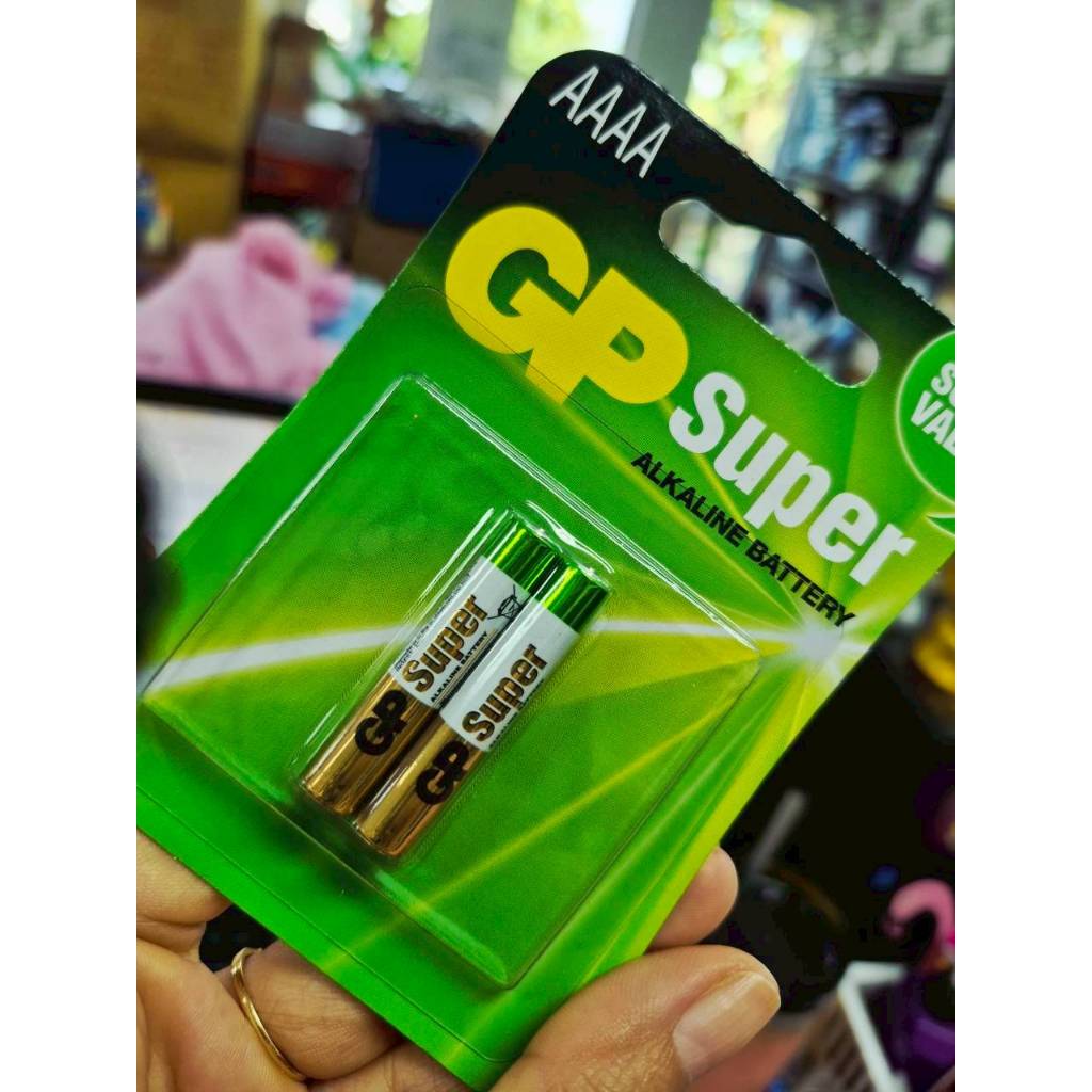 GP Super ALKALINE BATTERY รุ่น 25A-2U2 AAAA 1.5V LR8D425 ถ่าน 1แพ็ค 2ก้อน แท้ประกันศูนย์
