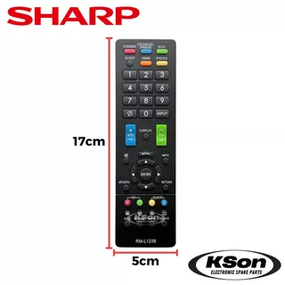 รีโมททีวี ชาร์ป ใช้กับทีวีจอแบนยี่ห้อชาร์ปได้ทุกรุ่น Universal Sharp TV Remote Control รุ่น RM-L1238