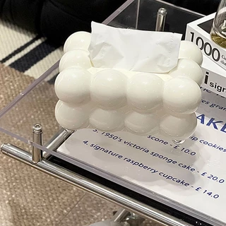 กล่องทิชชู่ กล่องใส่ทิชชู่มินิมอล กล่องใส่กระดาษทิชชู่ TISSUE BOX ของตกแต่งบ้าน กันฝุ่น กันน้ำ