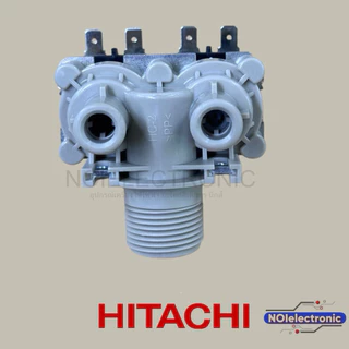 วาล์วน้ำเข้าเครื่องซักผ้า HITACHI 2ทางรุ่น:SF-95s,SF-95KJ,sf100’SF-105SS,SF-110LJ,sf-120 ,SF-130xw SF-140LJS, แท้