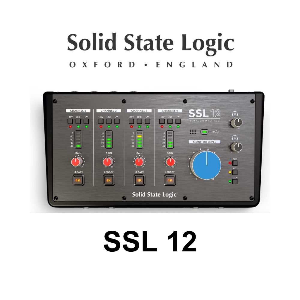 SSL 12 Audio Interface 32 bit 192 kHz | Solid Stage Logic Thailand