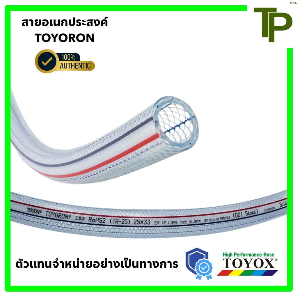 สายใยด้าย แบ่งขายเป็นเมตร TOYOX TOYORON ขนาด 1" - 2"