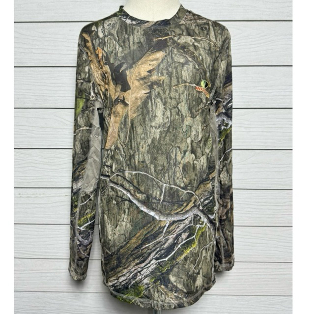 เสื้อลายป้าไม้ Mossy Oak  แขนยาว ผ้าใส่สบาย ผ้าลื่นๆ