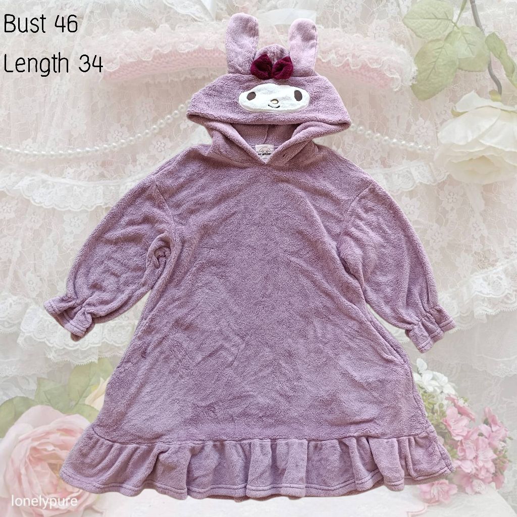 GRL x Mymelody เสื้อมีฮู้ด มือสอง