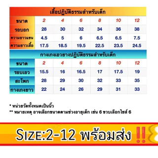 ชุดขาวเด็ก รัตนาภรณ์ เบอร์​ 2-12 มีครบทุกไซส์ ของแท้ 100% เนื้อผ้าดีที่สุดของแบรนด์รัตนาภรณ์