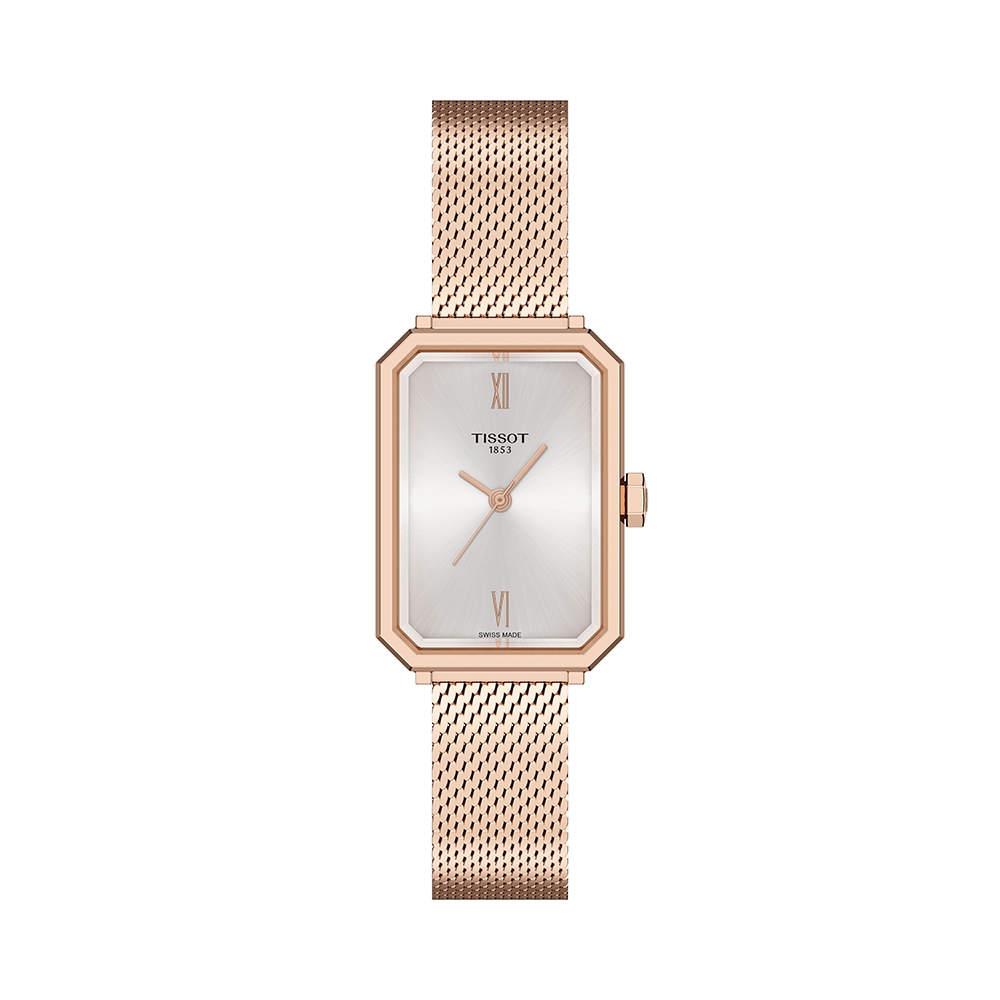 Tissot SRV Quartz ทิสโซต์ เอสอาร์วี ควอตซ์ สีน้ำเงิน ทองคาร์เนชัน  T1601103303300 นาฬิกาผู้หญิง