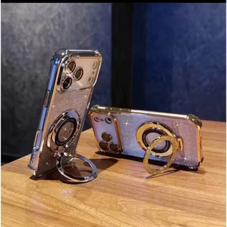 ส่งเร็ว เคสขาตั้ง สำหรับ Realme C71 C85 C75 Note70 14 14T 14Pro เคสฟรุ้งฟริ้ง กากเพชร CD 2in1 กันกล้อง กันมุม