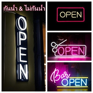 พร้อมส่ง✨ป้ายเปิดร้าน OPEN สีนีออน LED - ป้ายอะคริลิกสำหรับร…