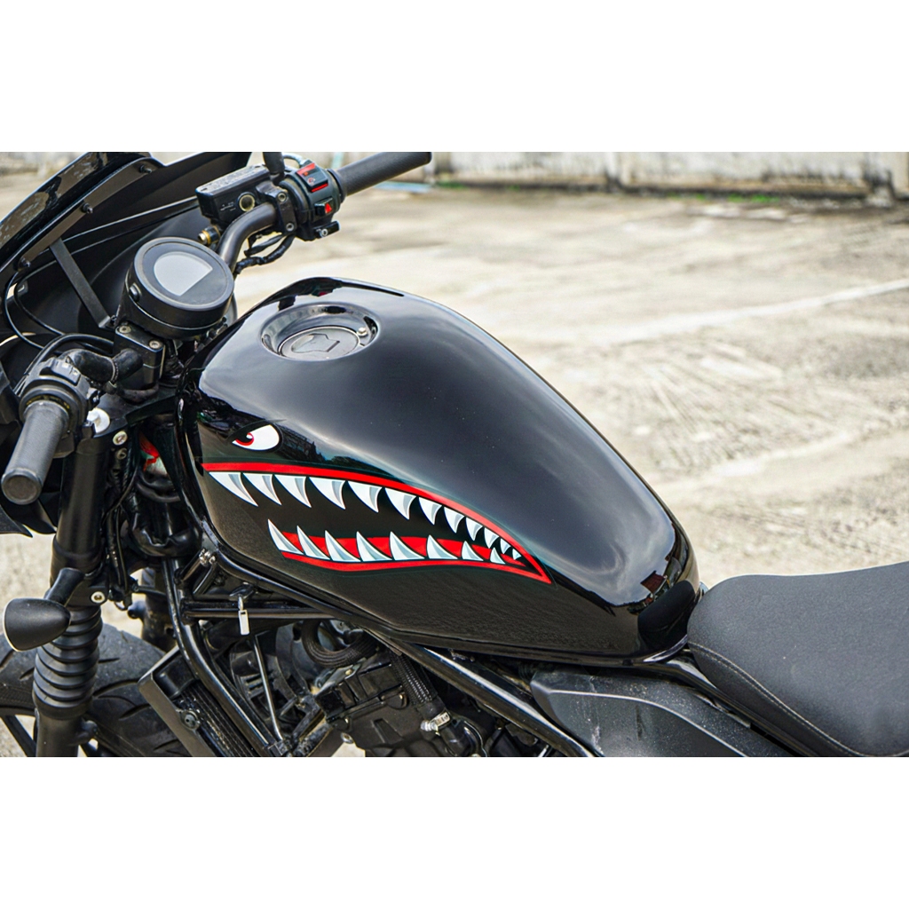 ครอบถังน้ำมันลายฉลาม HONDA REBEL 300-500