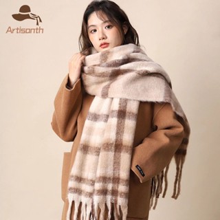 ส่งเร็ว💥ผ้าพันคอลายสก๊อต ลายทาง ผู้หญิง ระดับไฮเอนด์ อเนกประ…