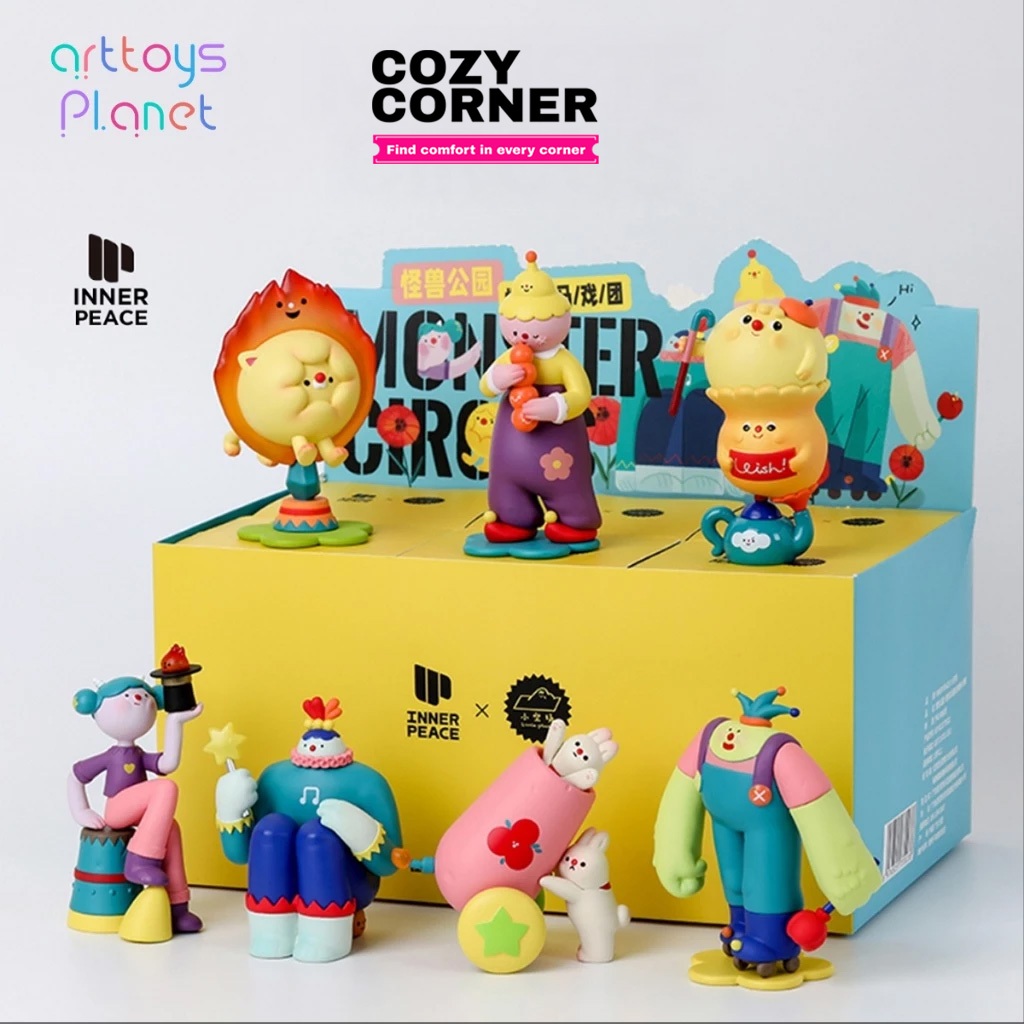 Monster Circus Blindbox กล่องสุ่ม มี 7 แบบ ตุ๊กตาโมเดล ของสะสม โมเดล ของเล่น