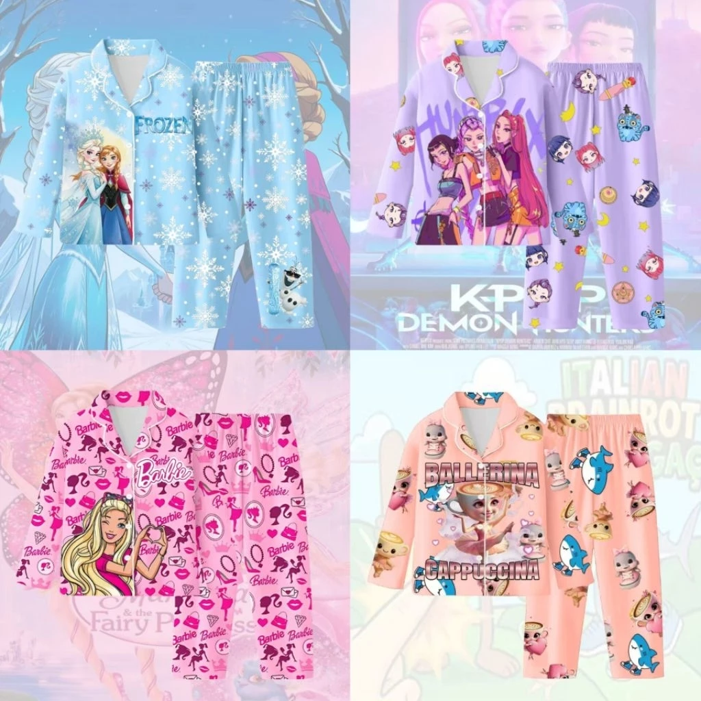 🔥มีส่งด่วน🔥 ชุดนอนเด็กหญิง โซดาป๊อบ soda pop เอลซ่า 105-155 ซม. ผ้านิ่ม ทรงใหญ่ ชุดนอนเด็ก เด็กผู้หญิง