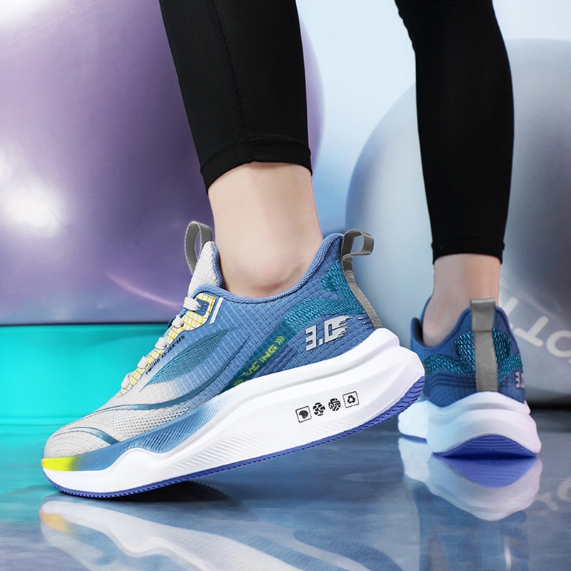 YaaKu รองเท้าผ้าใบผู้ชาย แฟชั่น รองเท้าวิ่งลําลอง พื้นนิ่ม  สําหรับผู้ชาย  วัสดุผ้าใส่สบายไม่บีบเท้า ส้นหน ที่ถูกที่สุด - รูปที่ 3