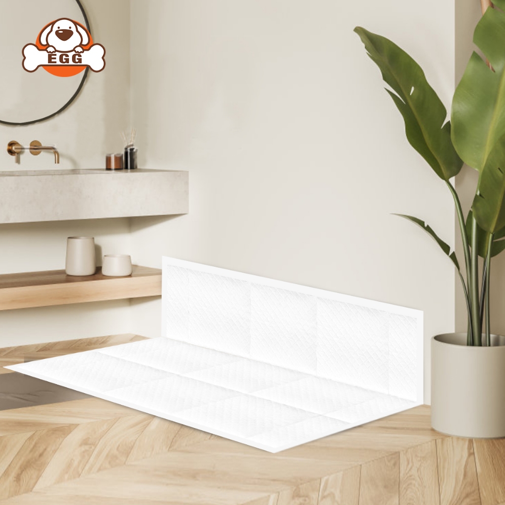 [2 แพ็ค] EGGรุ่นใหม่! มีแผ่นกาว แผ่นรองฉี่สุนัข ดูดซับอย่างรวดเร็ว แผ่นรองฉี่ กำจัดกลิ่นดี สุนัข แมว Pet Pad ที่ซับฉี่ - รูปที่ 5