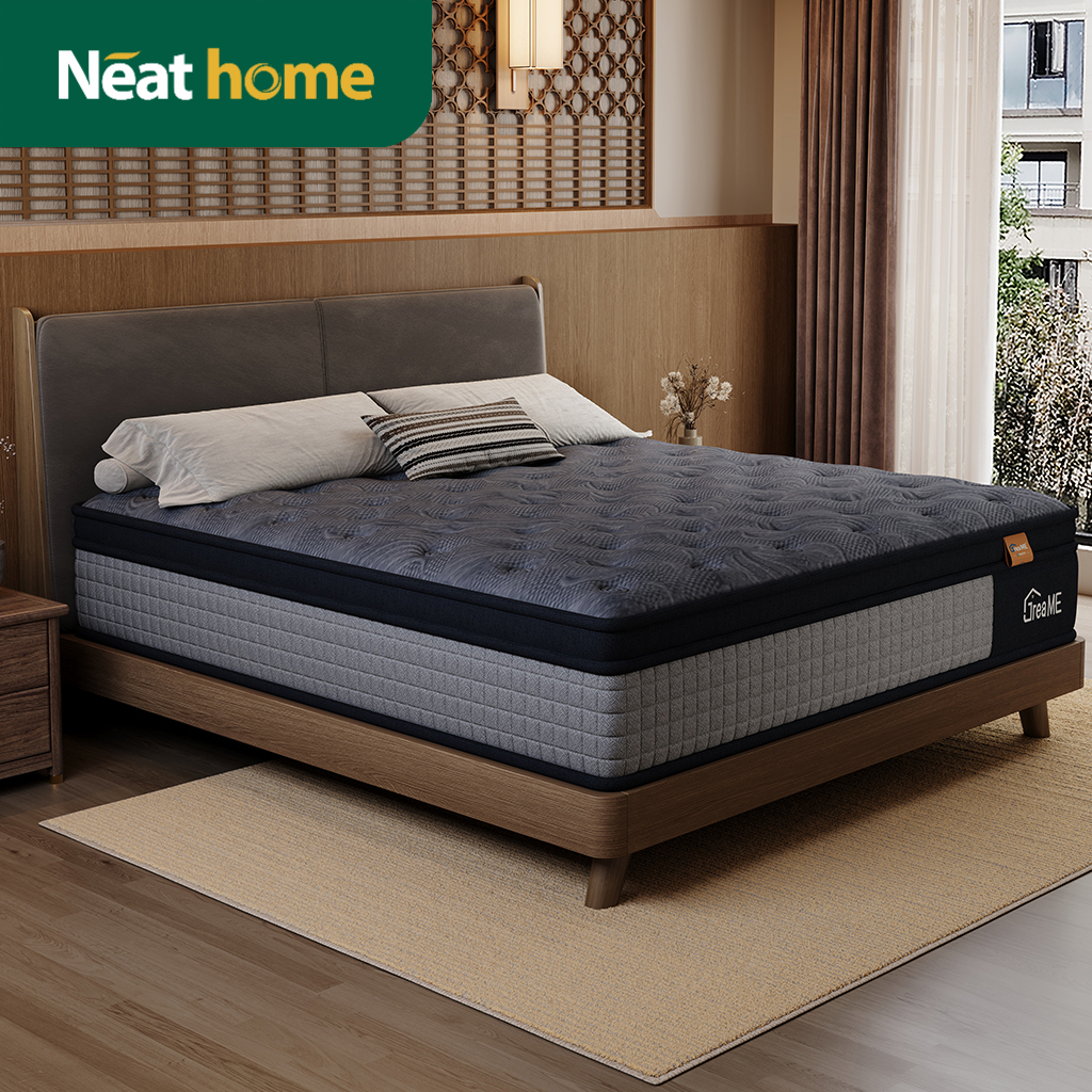 NEAT ที่นอนพ็อกเก็ตสปริงยางพาราไฮบริด 2 ชั้น มีความยืดหยุ่นสูง รองรับสรีระได้ดีไม่รบกวนคนข้างๆ ความหนา 11 นิ้ว