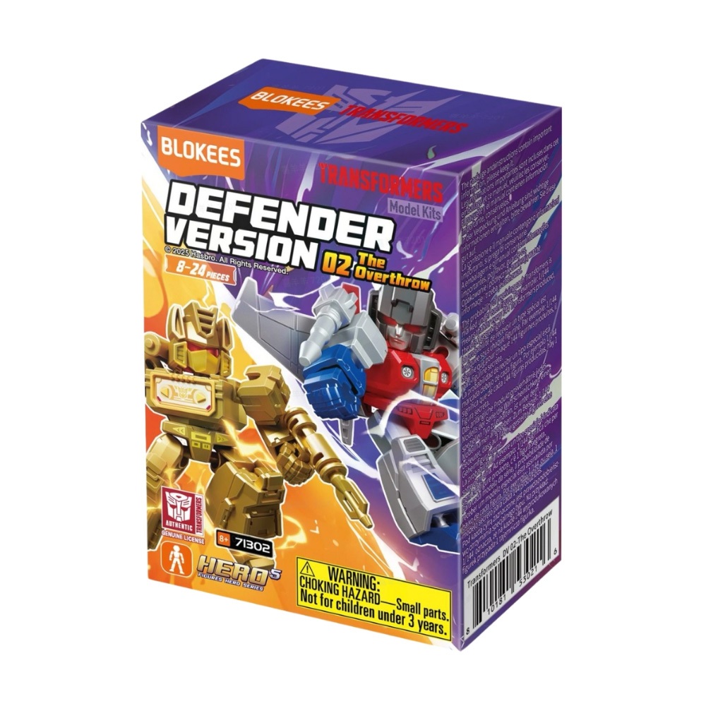 Blokees Figures-TransformersDV02TheOverThrow(ทรานส์ฟอร์เมอร์สดิโอเวอร์โธรว์)(Blokees)-(ลิขสิทธิ์แท้)(71302)