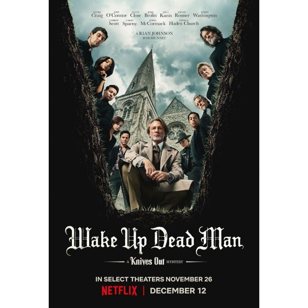 Blu-ray+DVD ปก+สกรีนแผ่น Wake Up Dead Man A Knives Out Mystery (2025)