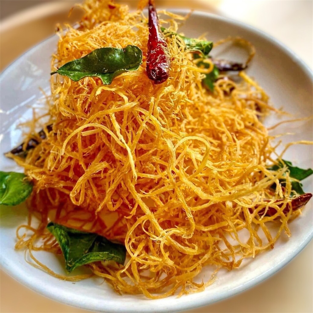 เอ็นเหลือง(เอ็นวัวแห้งแซ่บ)100กรัมอร่อย