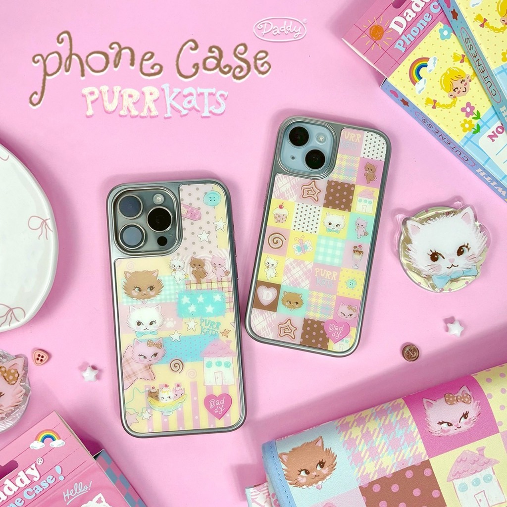 DADDY | Purrkats iPhone Case เคสโทรศัพท์ แบบแม่เหล็ก สุดน่ารัก