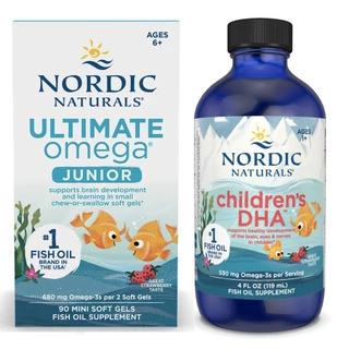 [ โอเมก้า สำหรับเด็ก] Nordic Naturals Omega-3 DHA for Kids and Junior รสสตรอเบอร์รี่