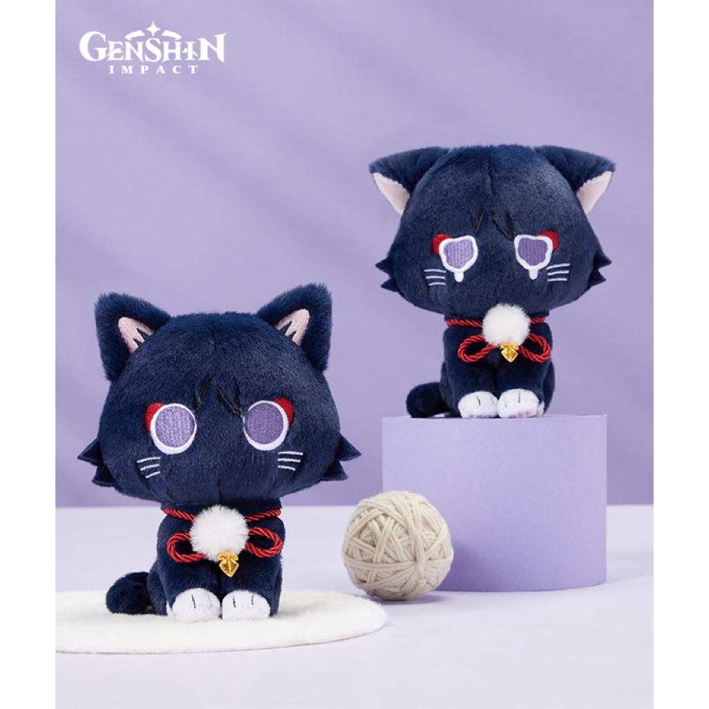 Hoyoverse Genshin Impact Scaramouche Wanderer ตุ๊กตาแมว Official [Pre-Order]