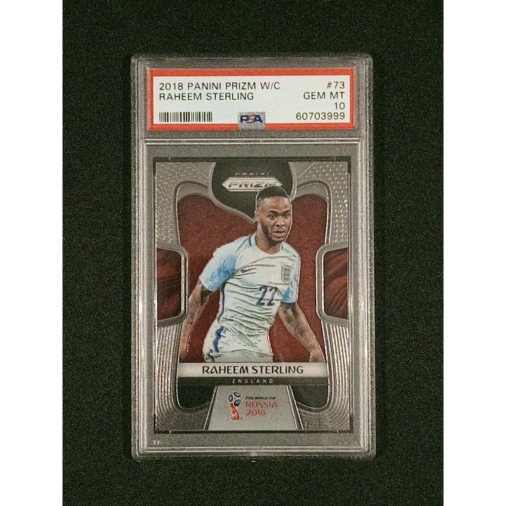 Raheem Sterling 2018 Panini Prizm World Cup England PSA 10