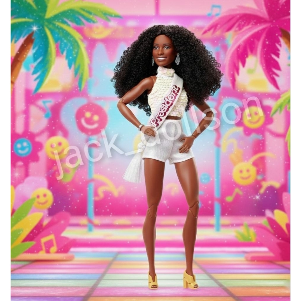 ​Barbie The Movie President Doll Issa Rae HPK05 ตุ๊กตาบาร์บี้ประธานาธิบดี ของแท้ พร้อมส่ง