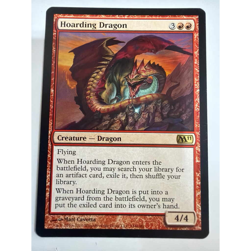 2011 Core Set: Hoarding Dragon ของแท้พร้อมส่ง MTG Magic the gathering card game