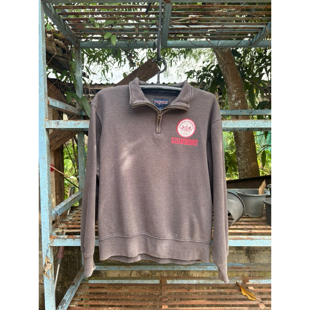 Jansport half zip มือสองของแท้💯💯