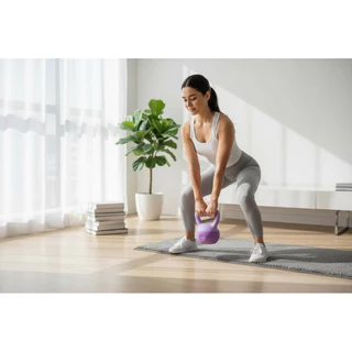KETTLEBELL นุ่มนิ่ม 2.5-10KGวัสดุเป็นพีวีซี ดัมเบลอยกน้ำหนัก พร้อมส่งในไทย ฟรีถุงมือกันลื่น สำหรับออกกำลังกาย