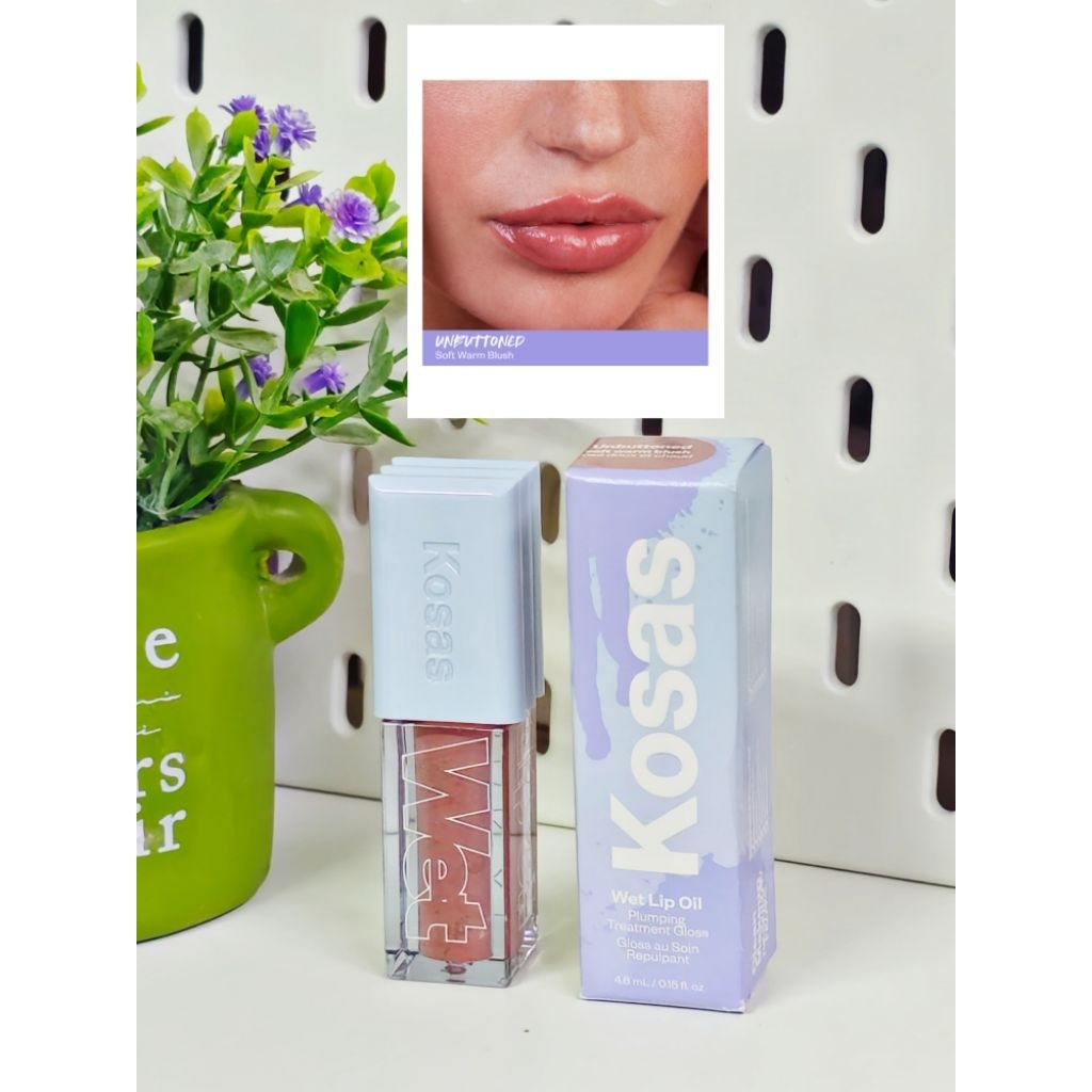 (พร้อมส่ง)🇺🇲KOSAS WET LIP OIL PLUMPING TREATMENT GLOSS
