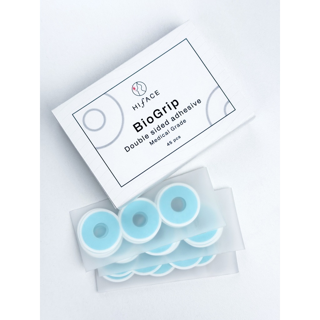 Hiface BioGrip Double Sided adhesive Medical Grade แผ่นฟิล์มใช้คู่กับเครื่องเลเซอร์ ปลอดภัย อ่อนโยน ผิวแพ้ง่าย