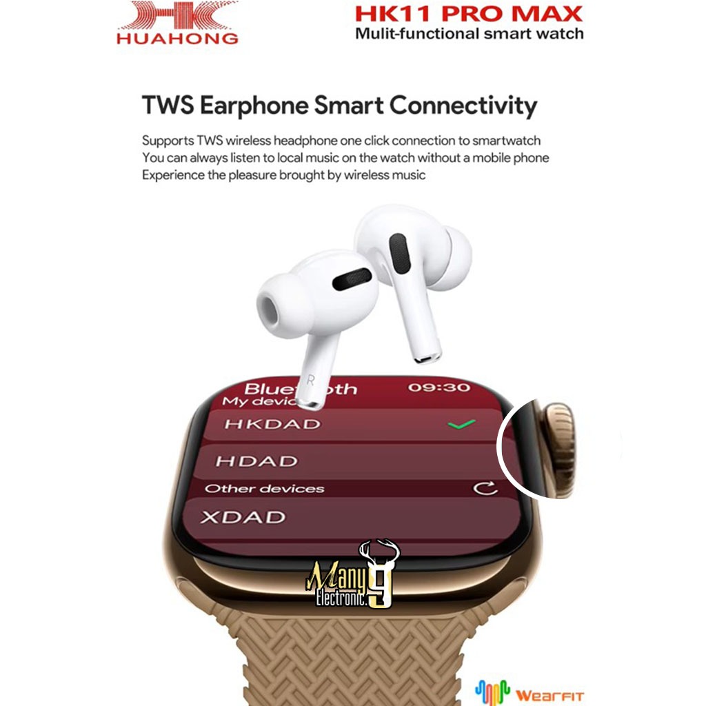HK11ProMax (อัพเกรดใหม่) smartwatch สมาร์ทวอทช์หน้าจอ Super Amoled ขนาด 46 mm.โทรได้ เปลี่ยนสายได้ เปลี่ยนรูปหน้าจอได้ ราคา ถูกที่สุด ดีลบีเคเค แกลเลอรีภาพที่ 2